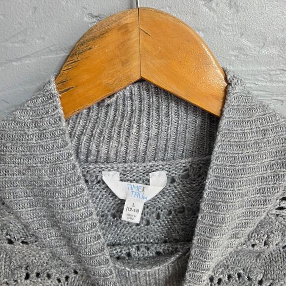 Time and Tru Womans Gray and Silver Sweater Size Large - Picture 5 of 8